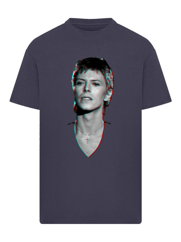 

Футболка большого размера с изображением поп-звезды Дэвида Боуи из TV Times, портрет 1977 года, темно-синего цвета F4NT4STIC, Синий, Футболка большого размера с изображением поп-звезды Дэвида Боуи из TV Times, портрет 1977 года, темно-синего цвета F4NT4ST