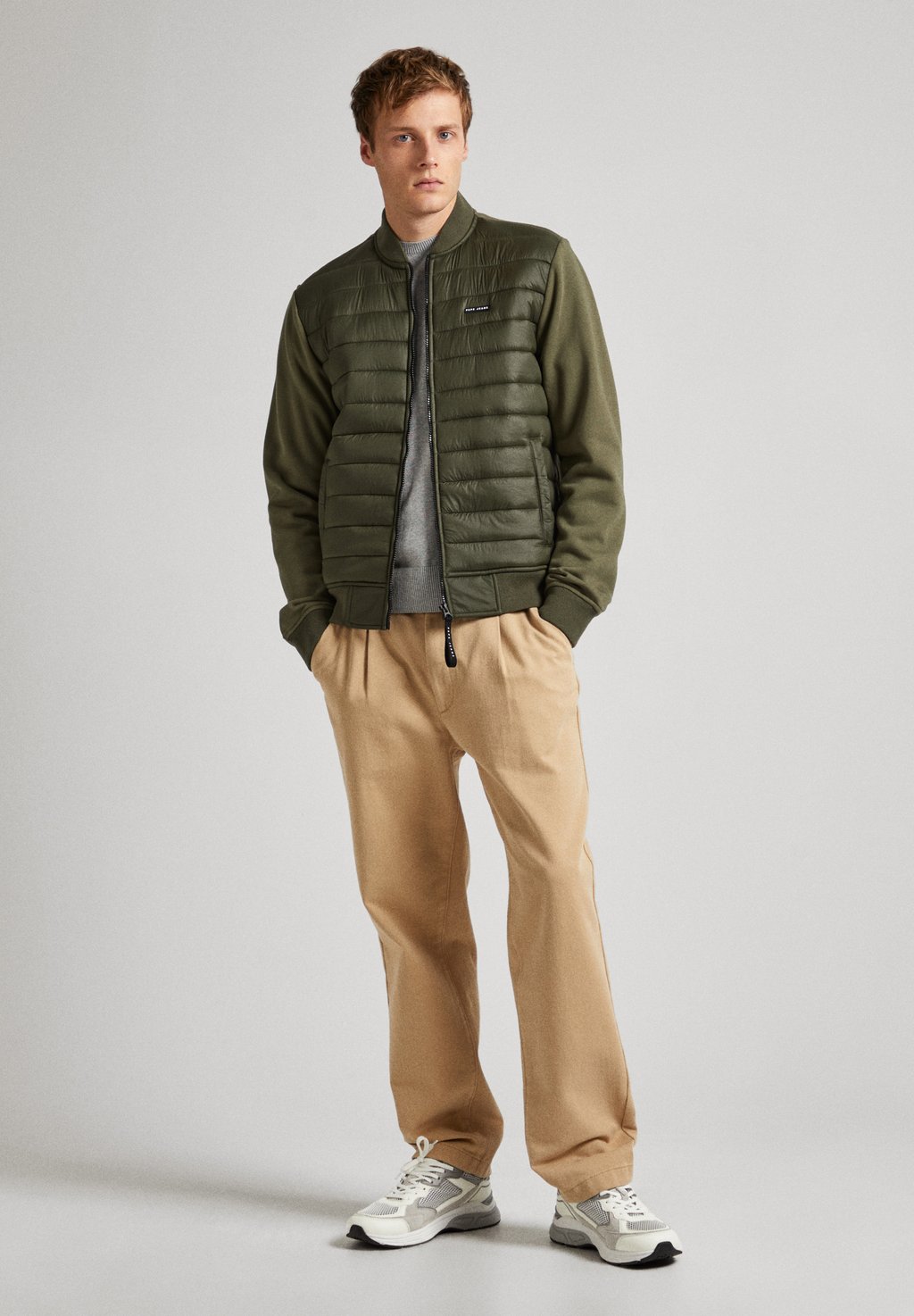 

Куртка-бомбер REDDITCH Pepe Jeans, оливковый