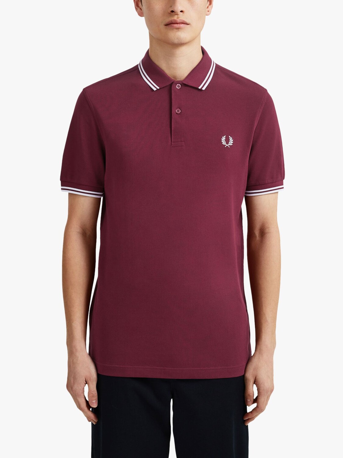 

Рубашка-поло стандартного кроя Fred Perry с двойными кончиками, красная