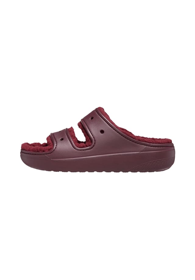 

Сандалии Cozzzy Croc с пушистой подкладкой и двумя ремешками Crocs, красный