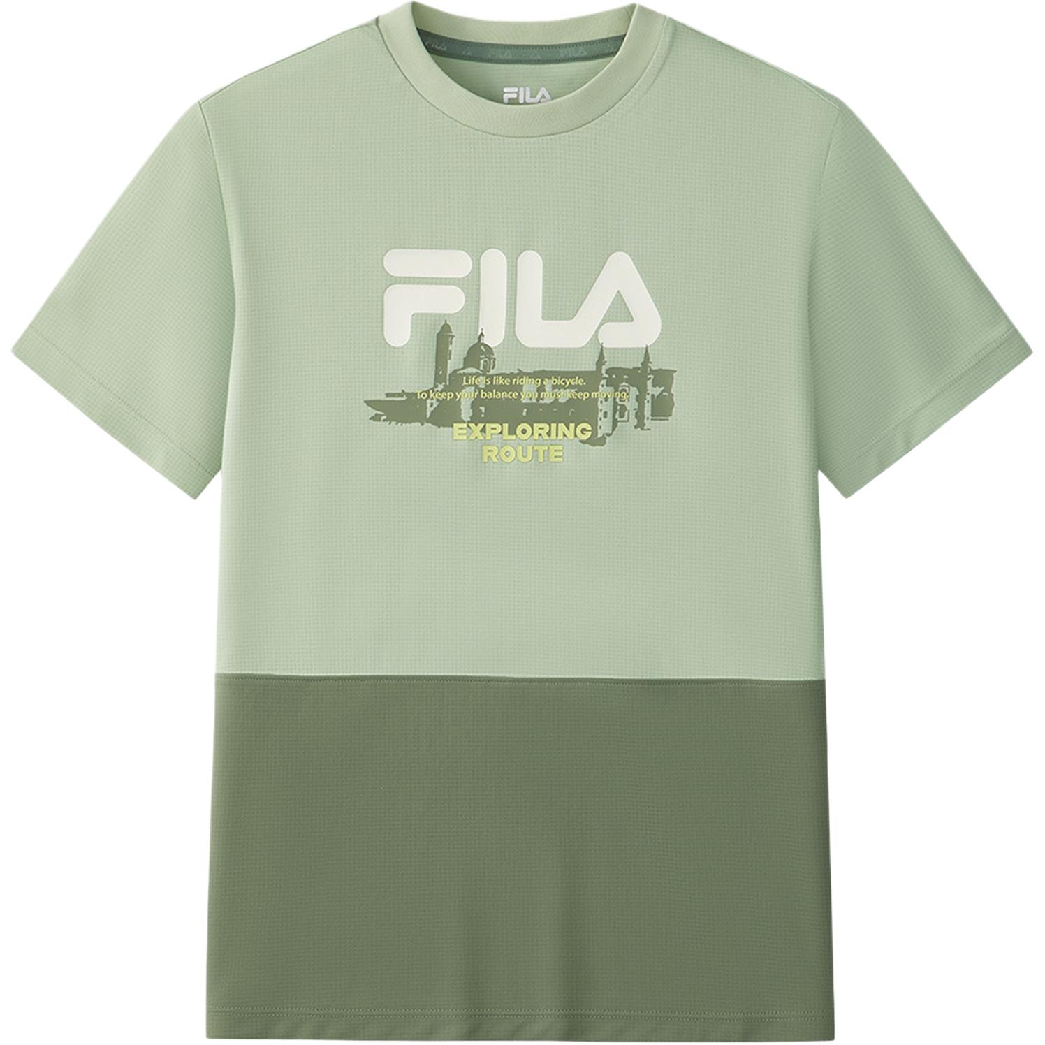 

FILA KIDS Футболка с коротким рукавом SS25 Ultra Gray Green Teenagers, Зеленый, FILA KIDS Футболка с коротким рукавом SS25 Ultra Gray Green Teenagers
