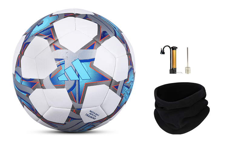 

Adidas Размер 4 Размер 5 футбольный мяч PU машинная строчка унисекс White Blue