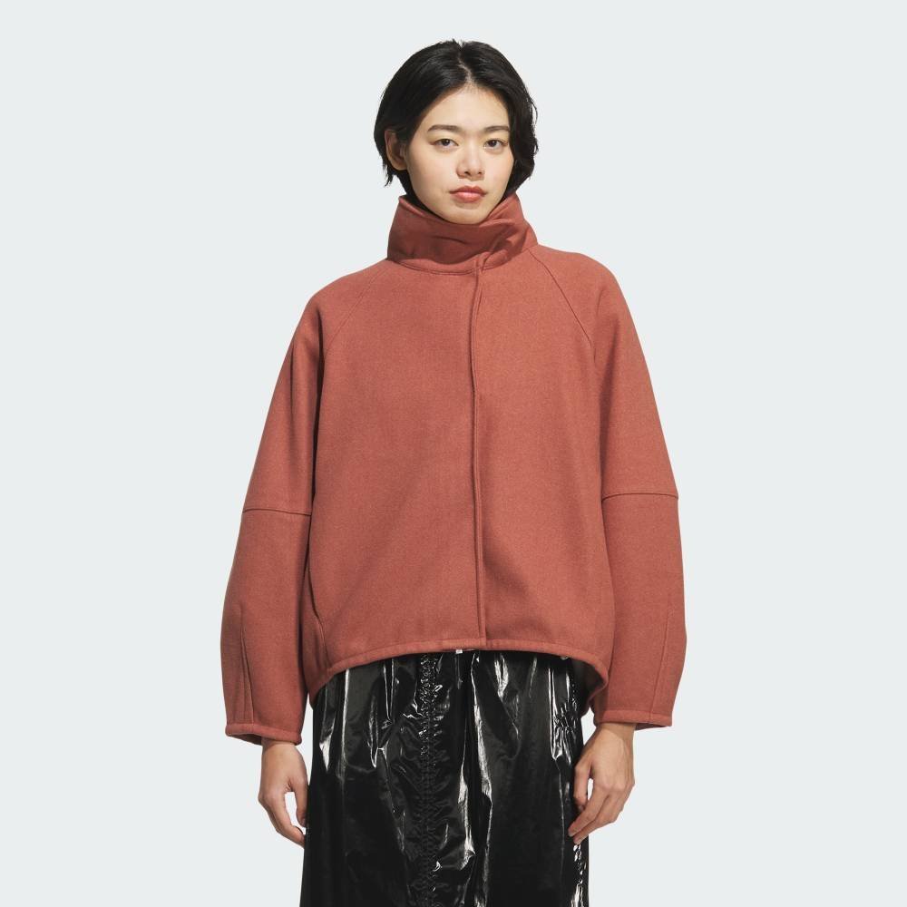 Куртка Luxflow All Days свободного кроя из тканого материала, имитирующего шерсть. Adidas, pink
