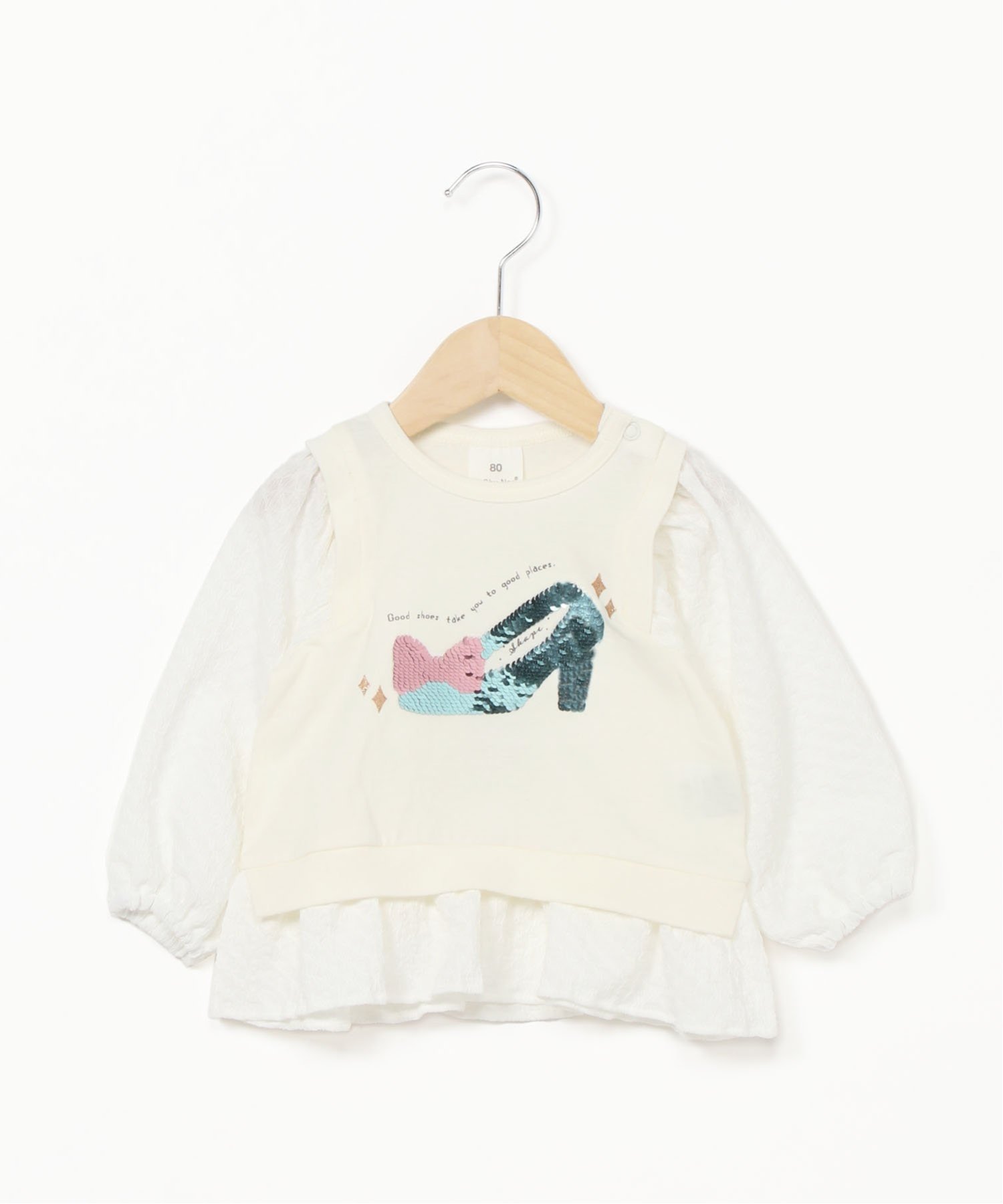 Длинная футболка SKAPE/Magical Sequin, White — фото 4