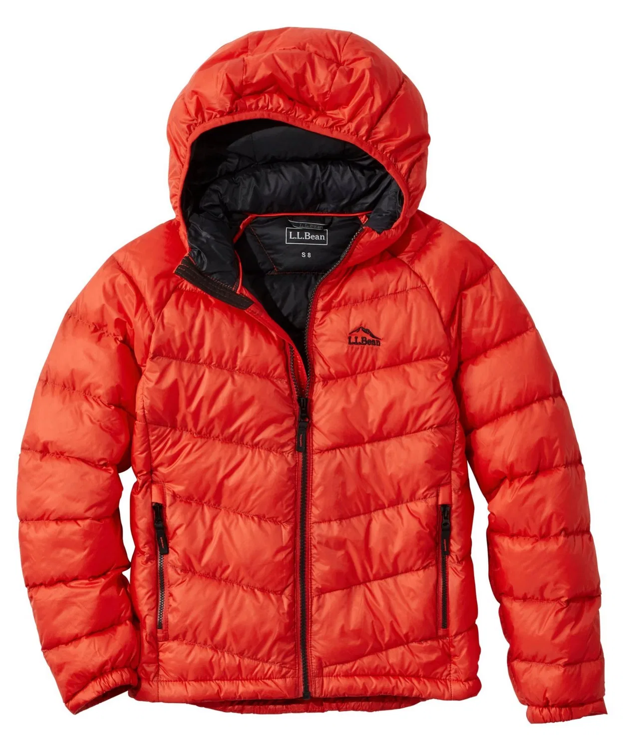 Куртка пуховая детская Ultra Light 650 Down Jacket L.L.Bean красный