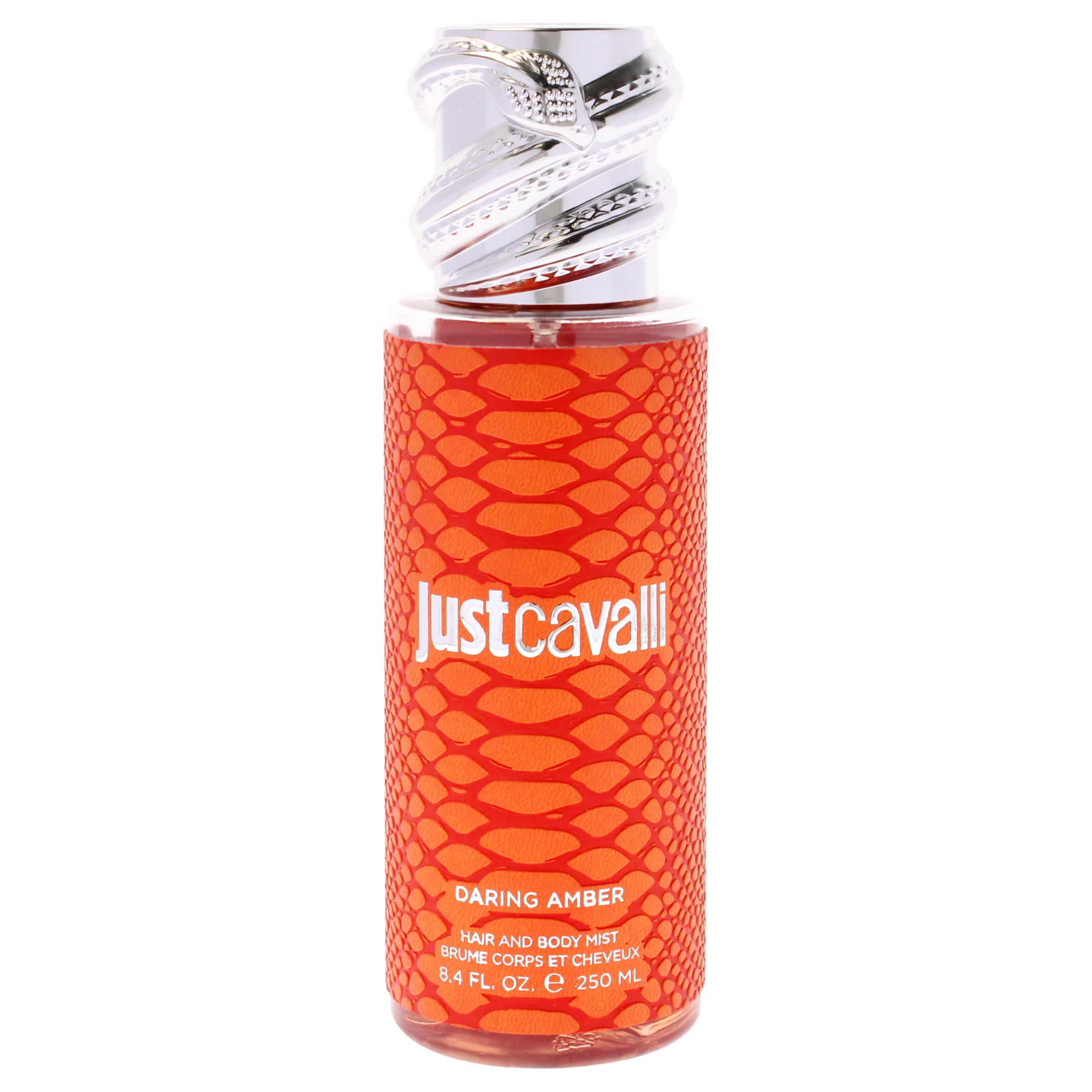 

Спрей для волос и тела Just Cavalli - Daring Amber от Roberto Cavalli для женщин - 240 мл, прозрачный