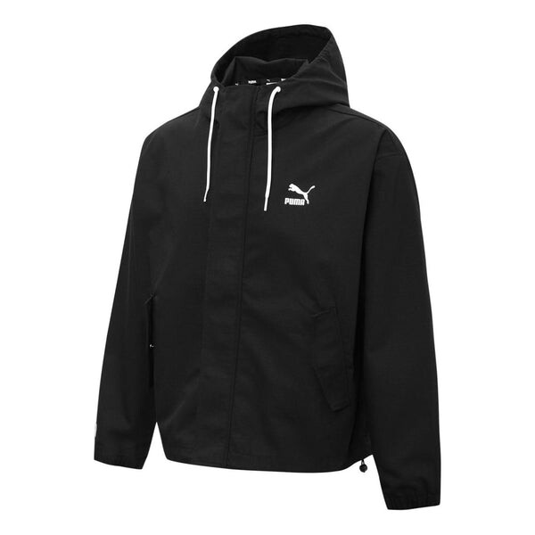 

Куртка windbreaker hoodied jacket 'black' Puma, черный
