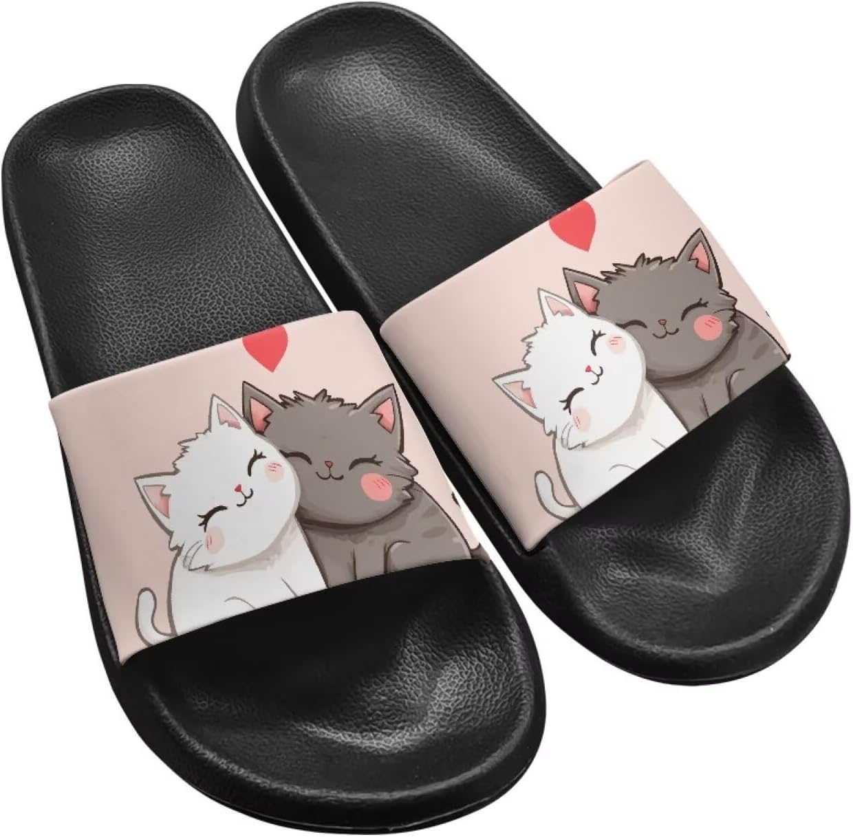 

Сандалии-шлепанцы Jrysaedy для женщин и мужчин, ультракомфортные, восстанавливающие форму, мягкие летние пляжные тапочки, Couple Cats