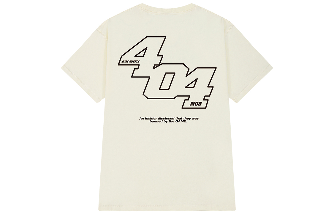 

Футболка с рукавом дроп-шоулдер женская 404MOB GANG, milk белый