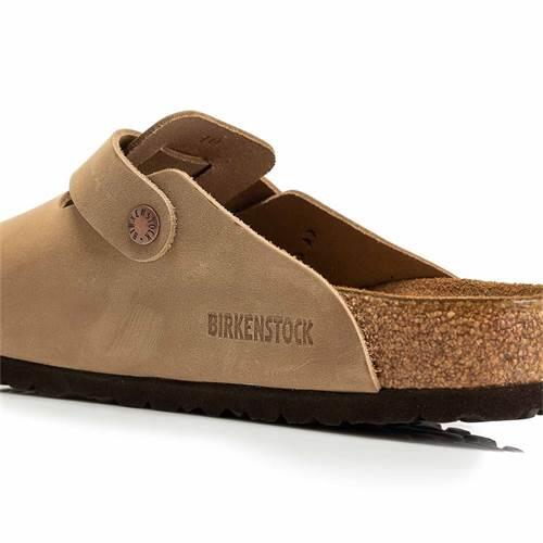 BIRKENSTOCK Ботинки Boston Soft Footbed из промасленной кожи табачно-коричневого цвета — фото 4