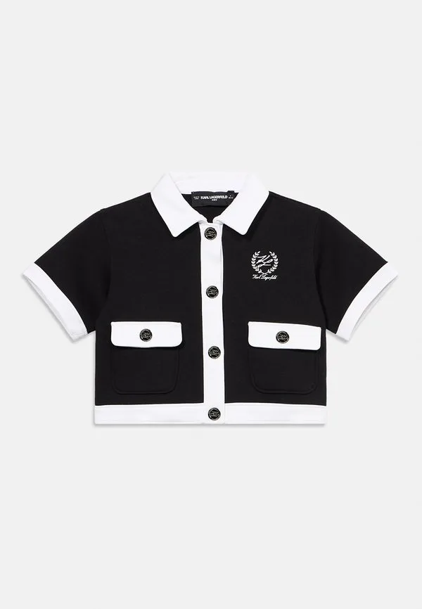 Толстовка на молнии Karl Lagerfeld Kids, Black — фото 3