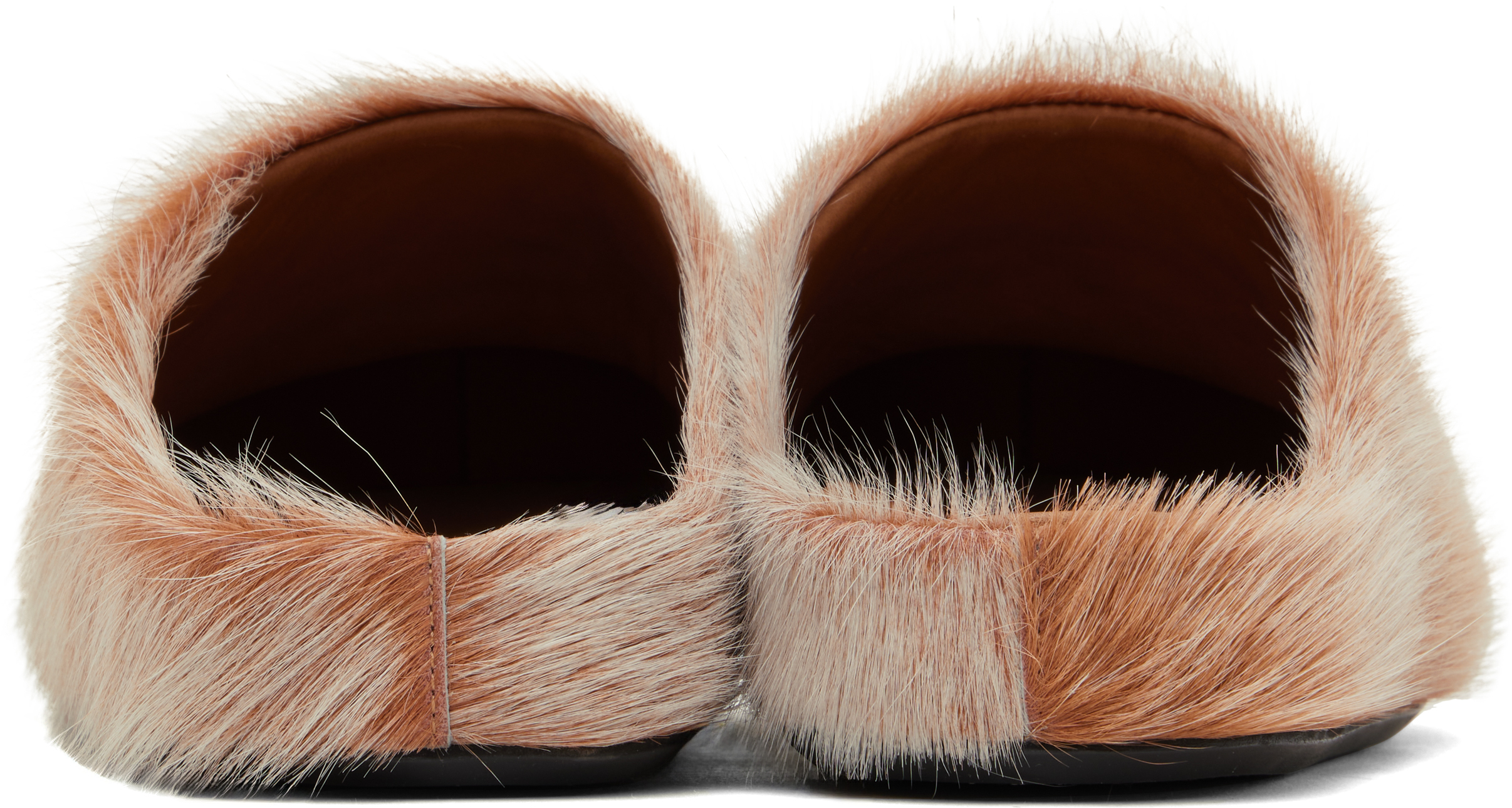 Туфли-лоферы Fussbett Sabot цвета Off-White & Orange Marni, Winterwheat — фото 2