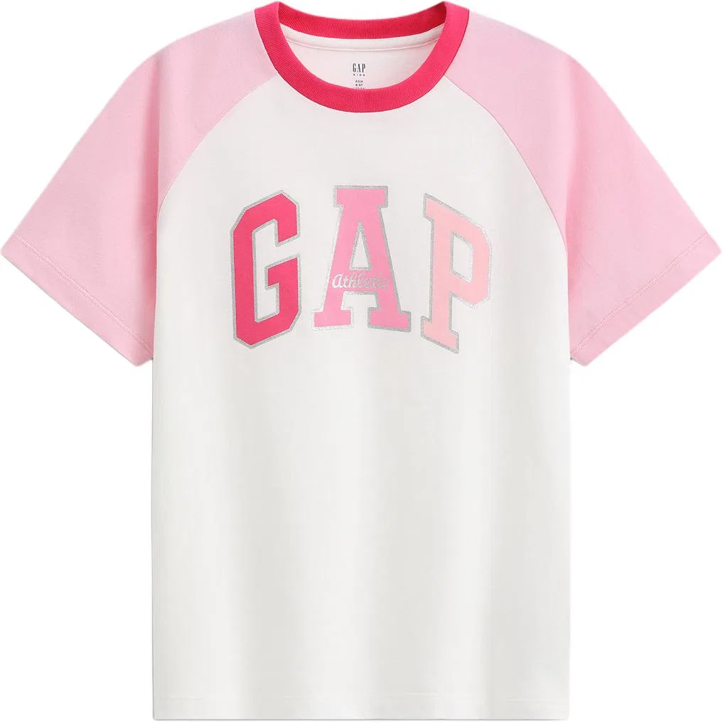 Детская футболка с круглым вырезом GAP, Lavender — фото 4