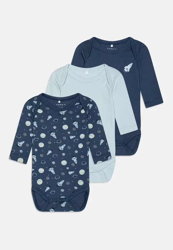 Боди Name It Nbmbody dark space 3 pack, темный деним