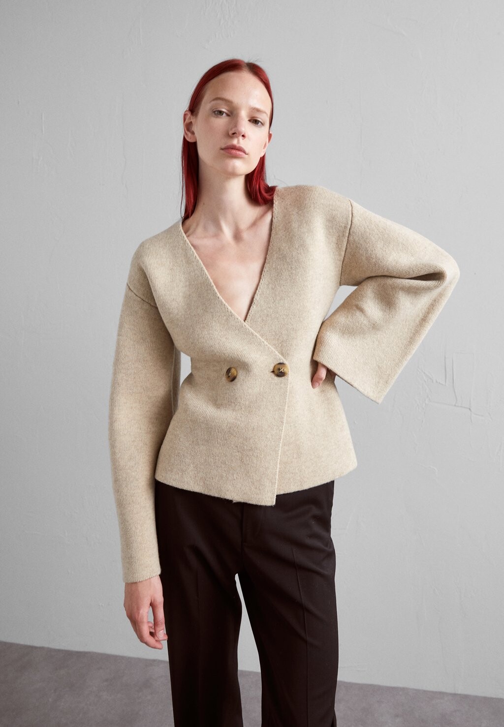 

Кардиган Essentials Tinley By Malene Birger, бежевый
