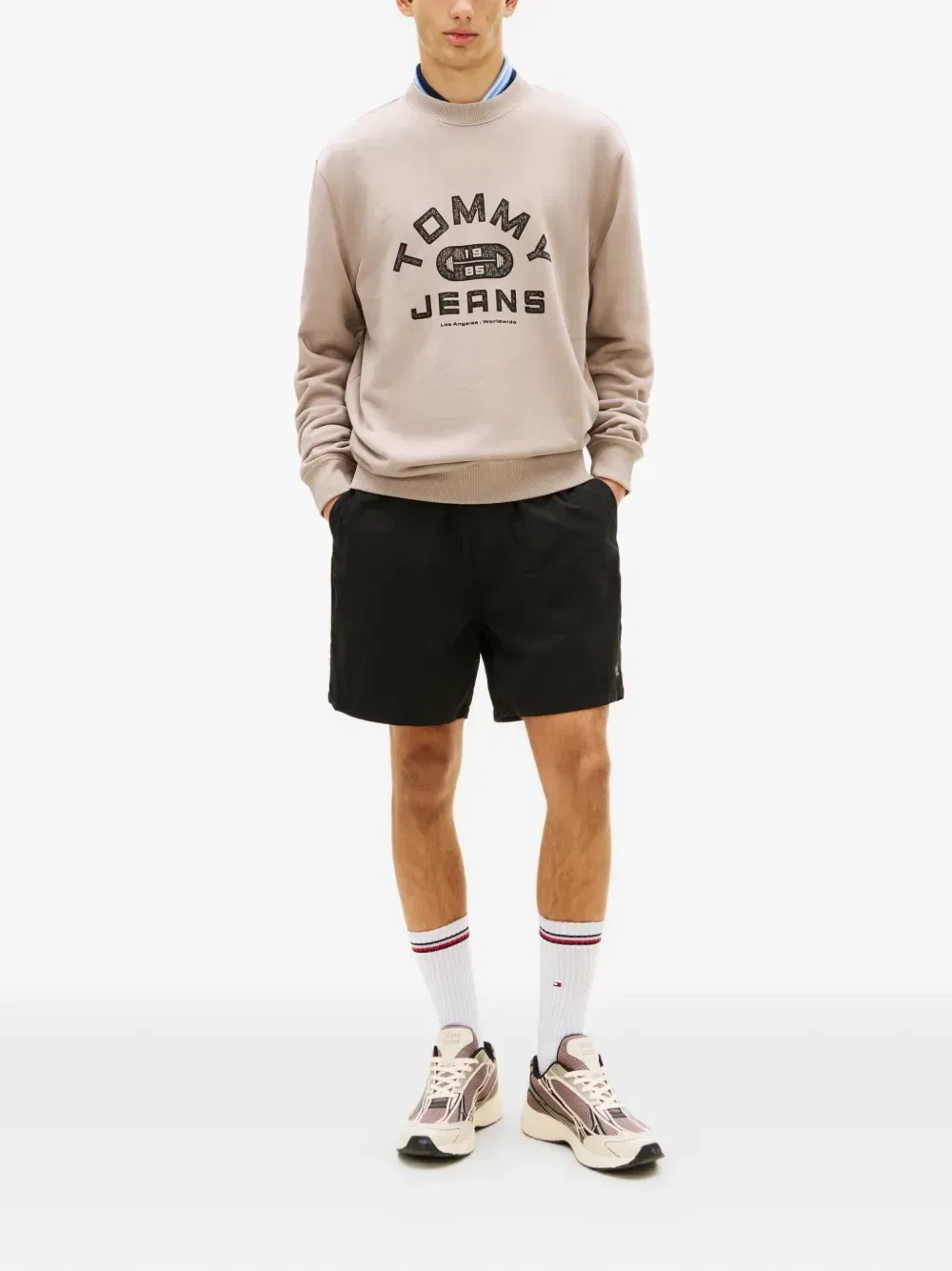 Свитшот с логотипом Tommy Hilfiger, бежевый — фото 2