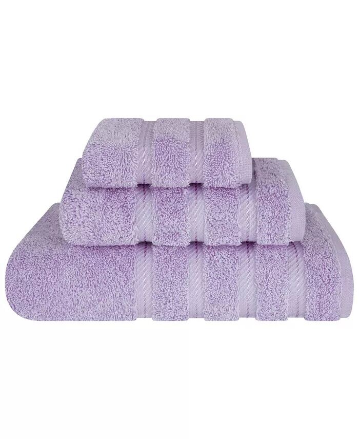 

Набор банных полотенец Edison Premium из 3 предметов из 100% турецкого хлопка American Soft Linen, фиолетовый