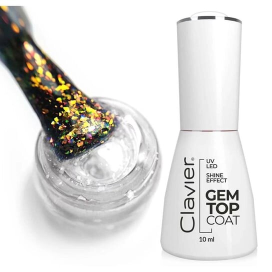 

Гибридное верхнее покрытие G04 Ruby, 10 мл Clavier, Luxury Gem Top Coat