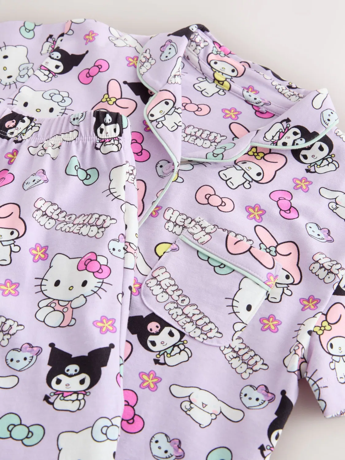Пижама Next Hello Kitty лавандового цвета — фото 4