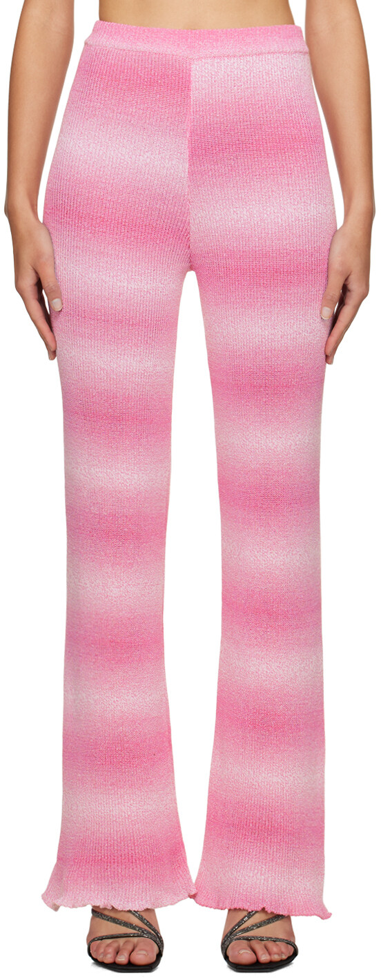 

Розовые брюки с градиентом Msgm