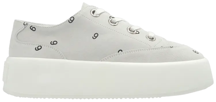 Кроссовки Maison Margiela MM6 Maison Margiela Wmns Platform Sneaker 'Allover Number Print - Light Grey', серый