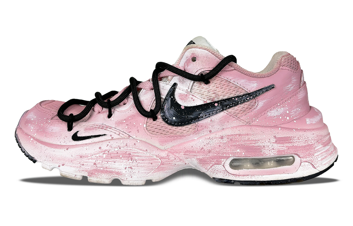 

Nike Женские кроссовки Air Max Fusion для бега низкие противоскользящие износостойкие розовые black