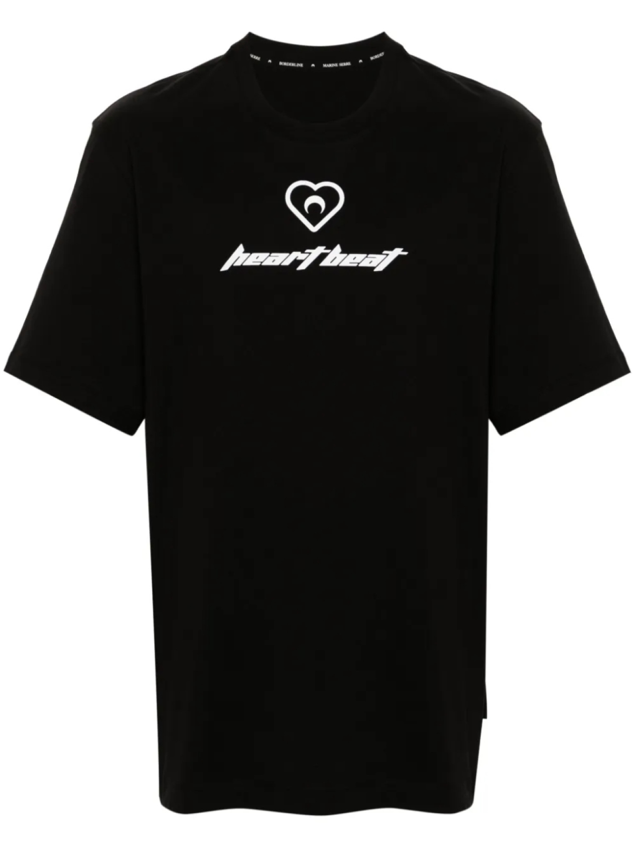 

Marine Serre футболка Heart Beat из органического хлопка, черный