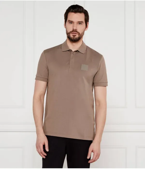 Поло Paddy DropNeedle regular fit Boss Green, бежевый