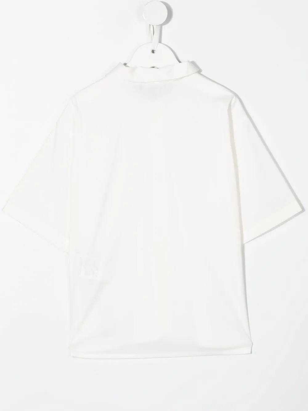Рубашка с короткими рукавами и логотипом Emporio Armani Kids, белый — фото 2