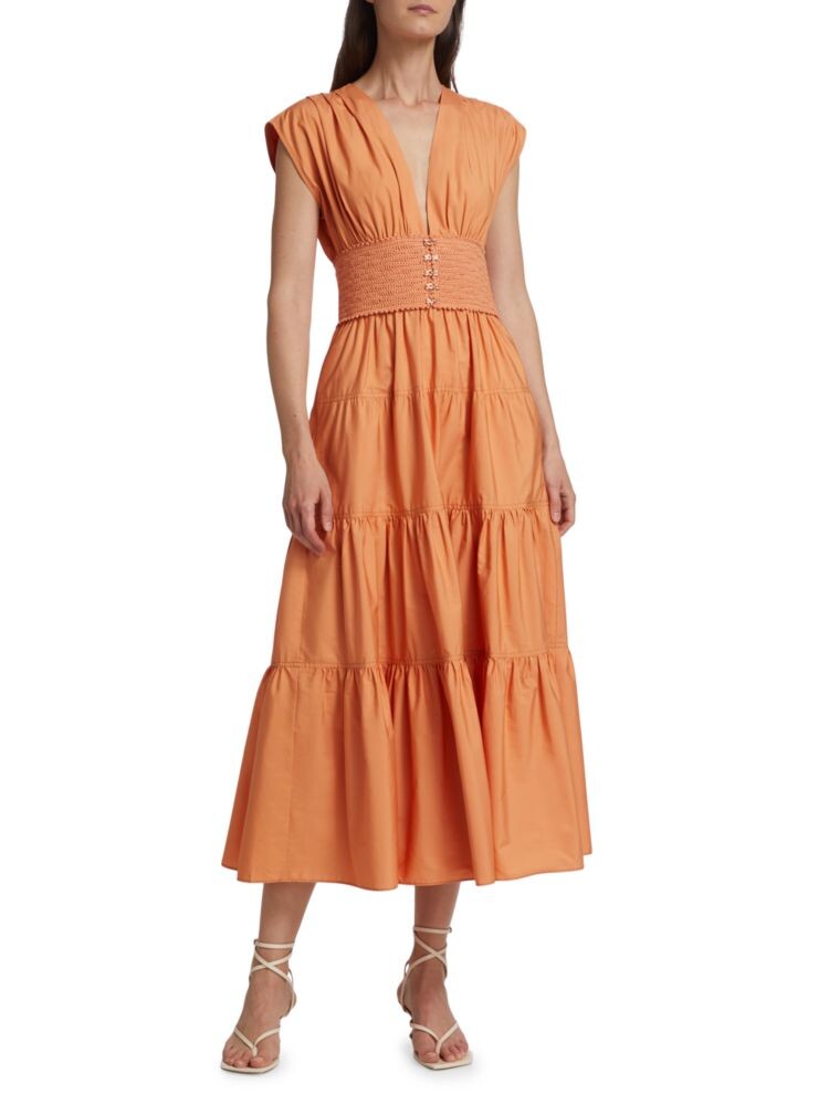 

Платье А-силуэта Antara Derek Lam 10 Crosby, цвет Soft Peach