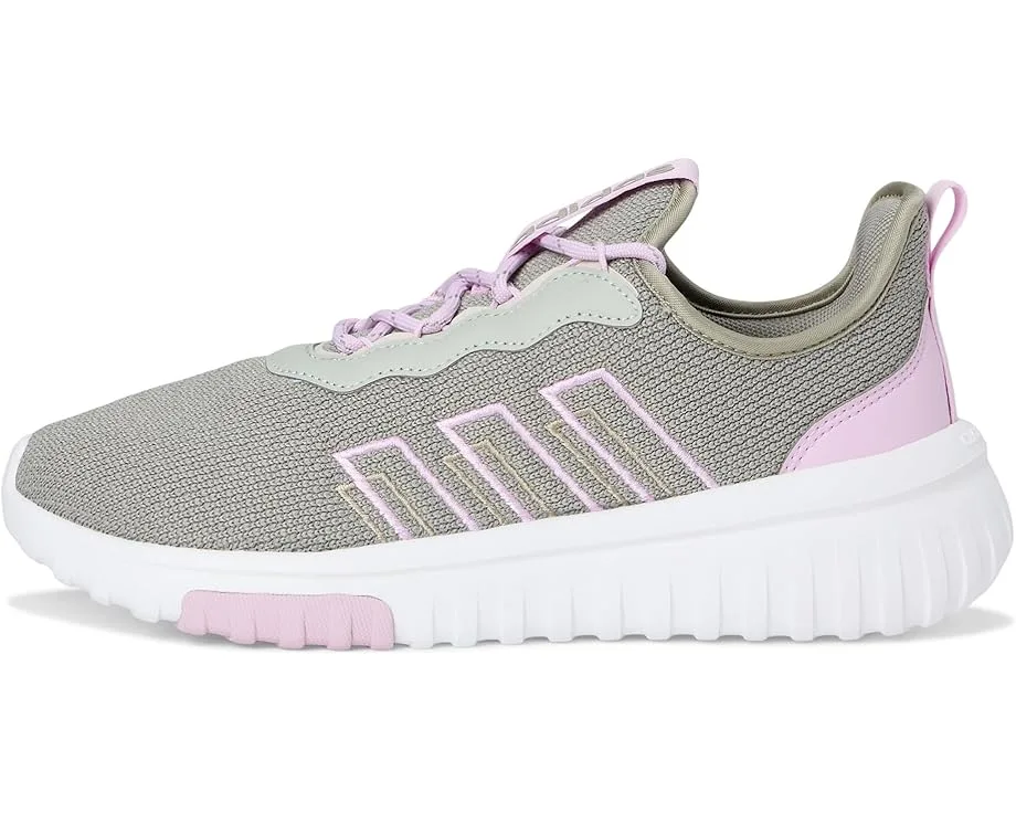 Кроссовки Adidas Kids Kaptir Flow 2.0 Shoes (Little Kid/Big Kid), Silver Pebble/Bliss Lilac/Wonder Silver — фото 4