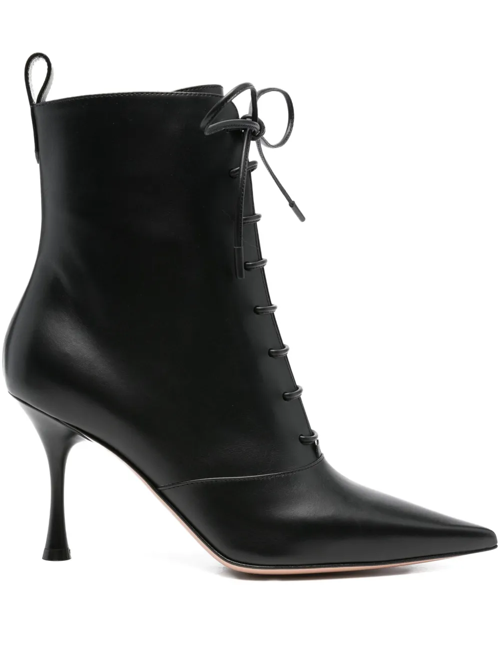Ботильоны с заостренным носком на шнуровке Gianvito Rossi, черный