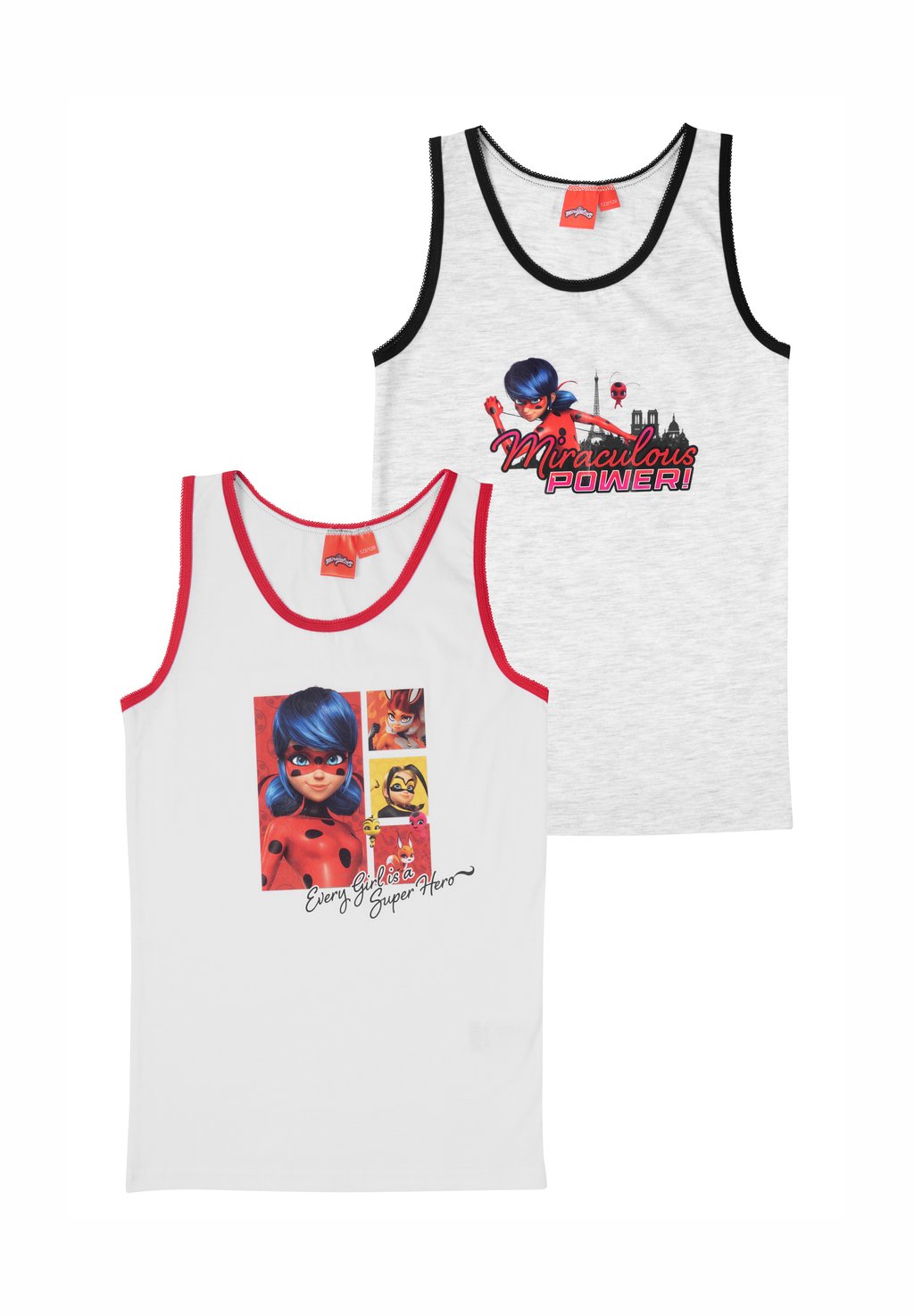 

Нижняя рубашка 2 PACK Miraculous, серый