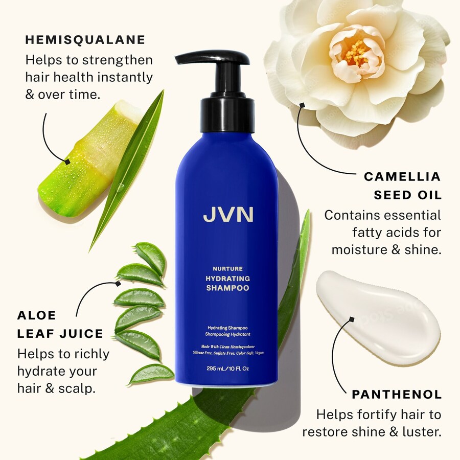 Увлажняющий шампунь Nurture для сухих волос JVN, 10 oz /295 ml — фото 2