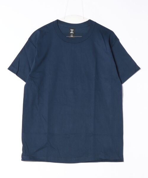 

Футболка с коротким рукавом, плотный хлопок, Plain TopIsm, темно-синий