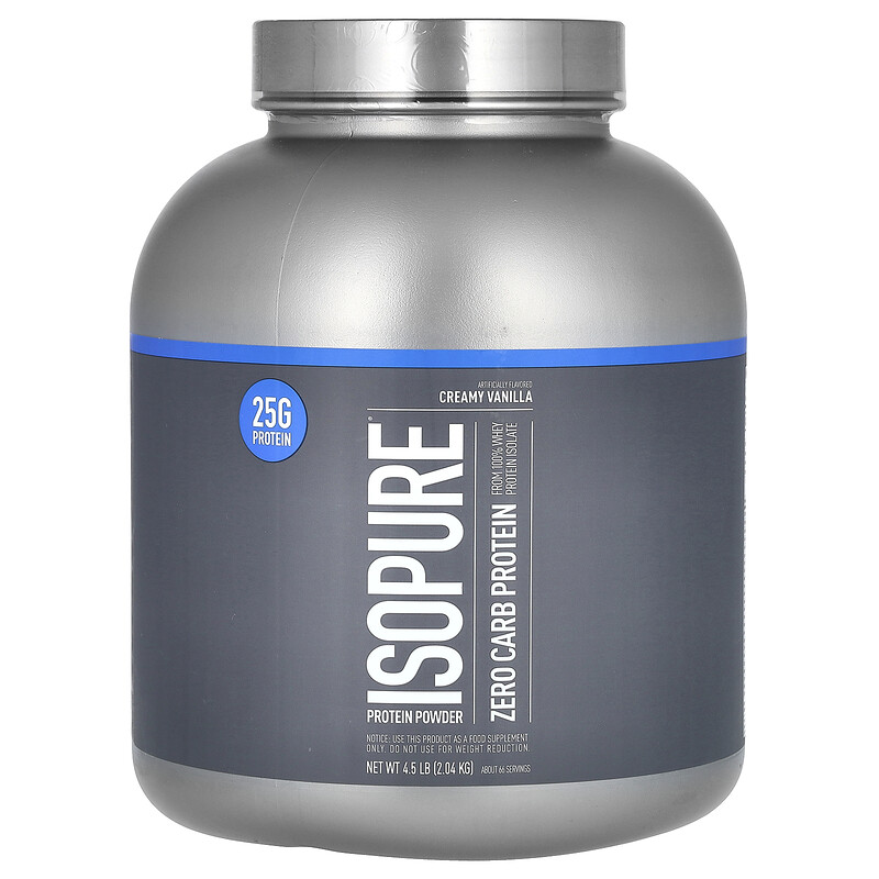 

Isopure, Zero Carb, протеиновый порошок, кремовая ваниль, 2,04 кг (4,5 фунта)