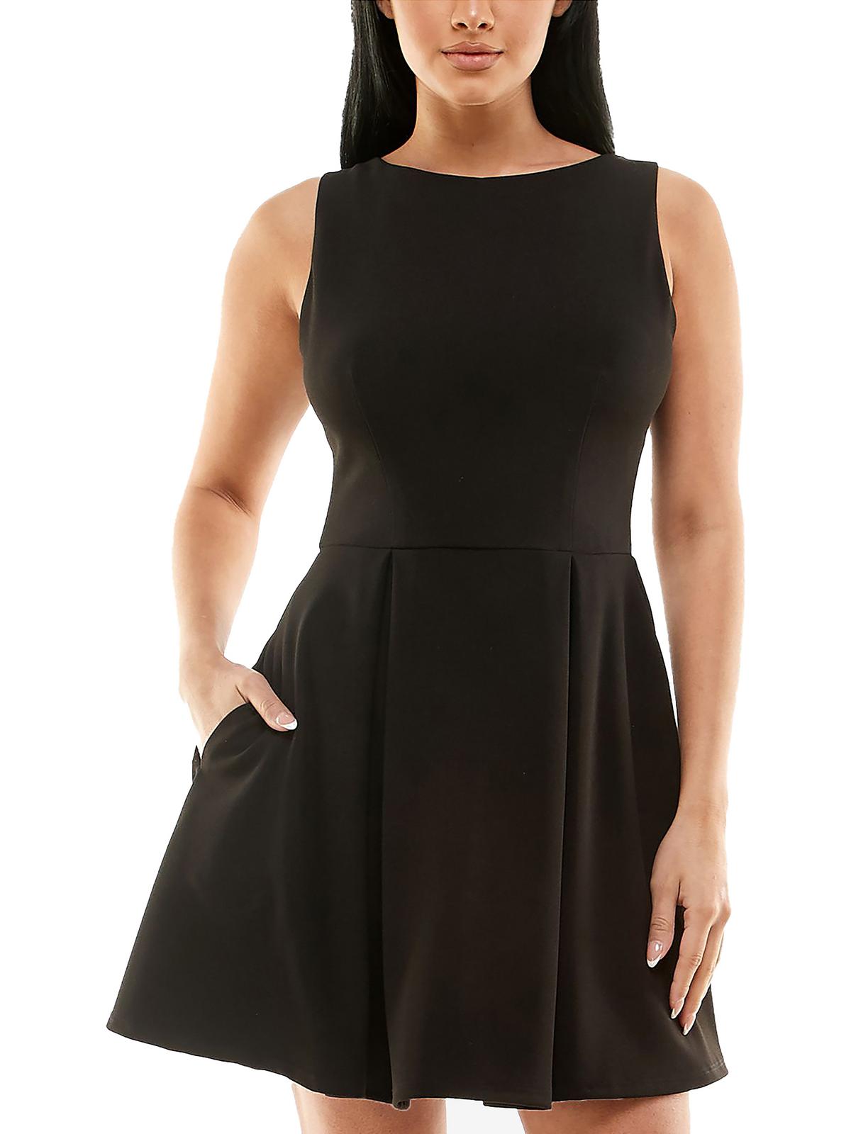 

Платье-мини для вечеринок Juniors Womens Fit & Flare B. Darlin, черный