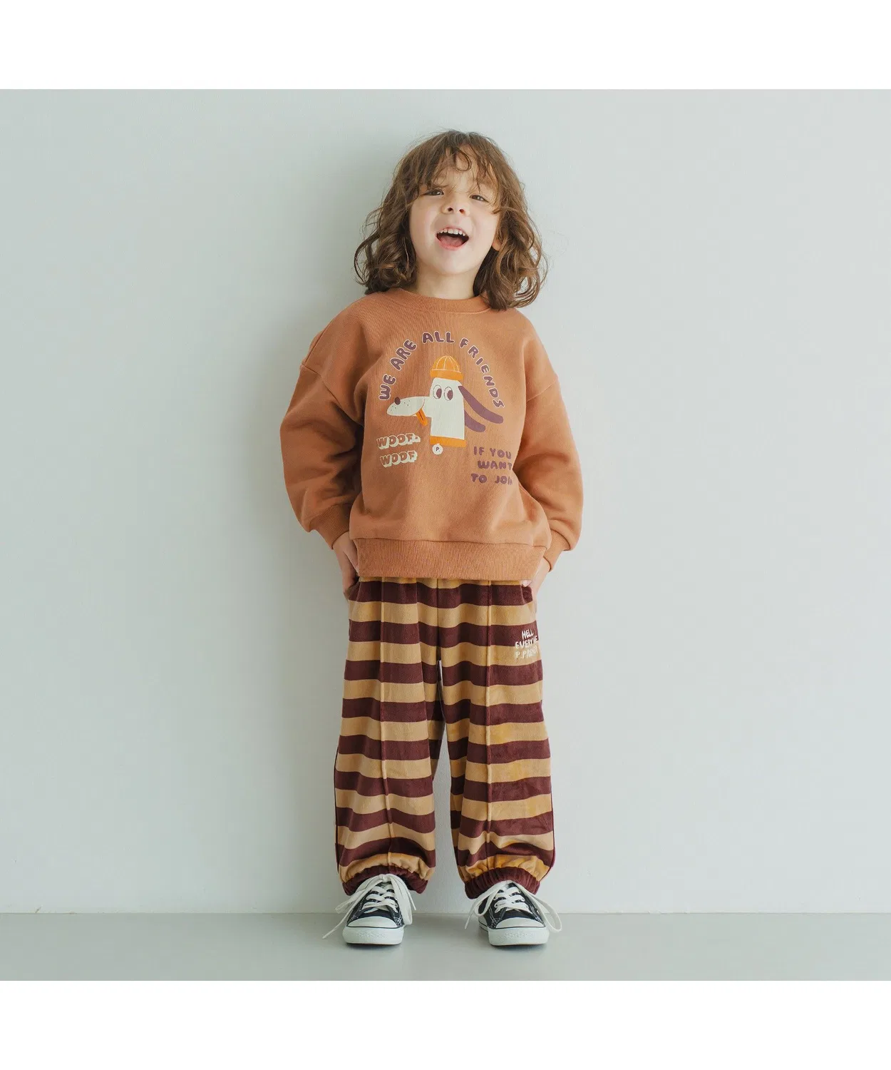 Трек-панта из мягкого флиса p.premier коричневый — фото 2