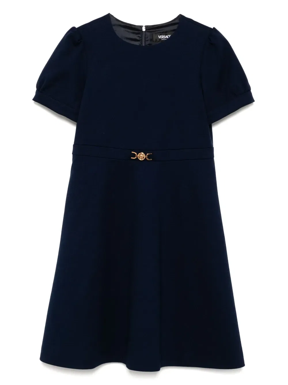 Платье с короткими рукавами Versace Kids, синий