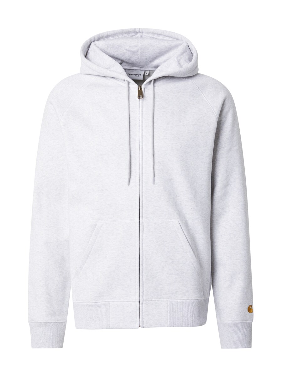 

Свитер с капюшоном на молнии Carhartt WIP Zip-Up Hoodie Chase, светло-серый