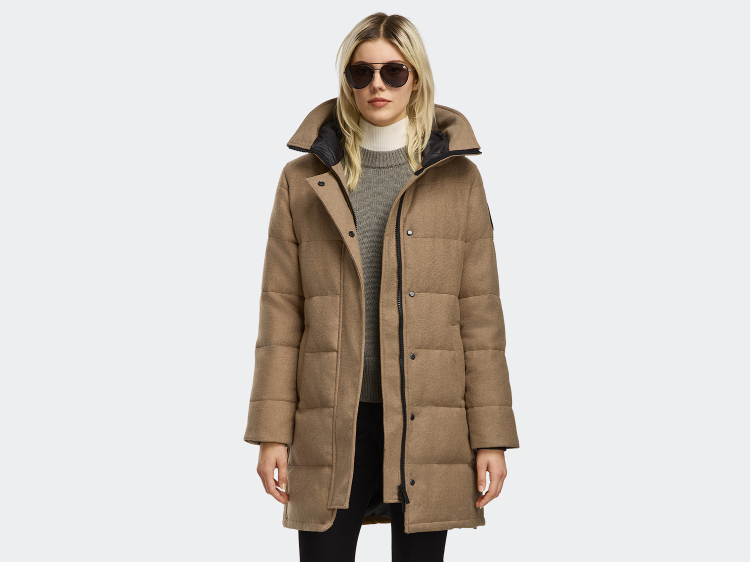 

Парка Canada Goose Shelburne AlluraLuxe Wool, Camel Melange