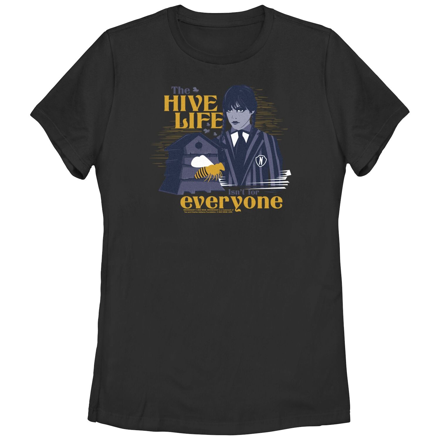 

Футболка для юниоров Wednesday The Hive Life для всех Licensed Character