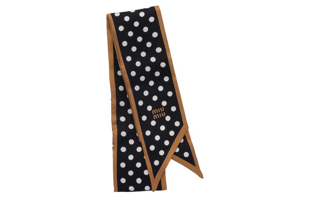 

MIU MIU Шелковый шарф Women's Black, Black