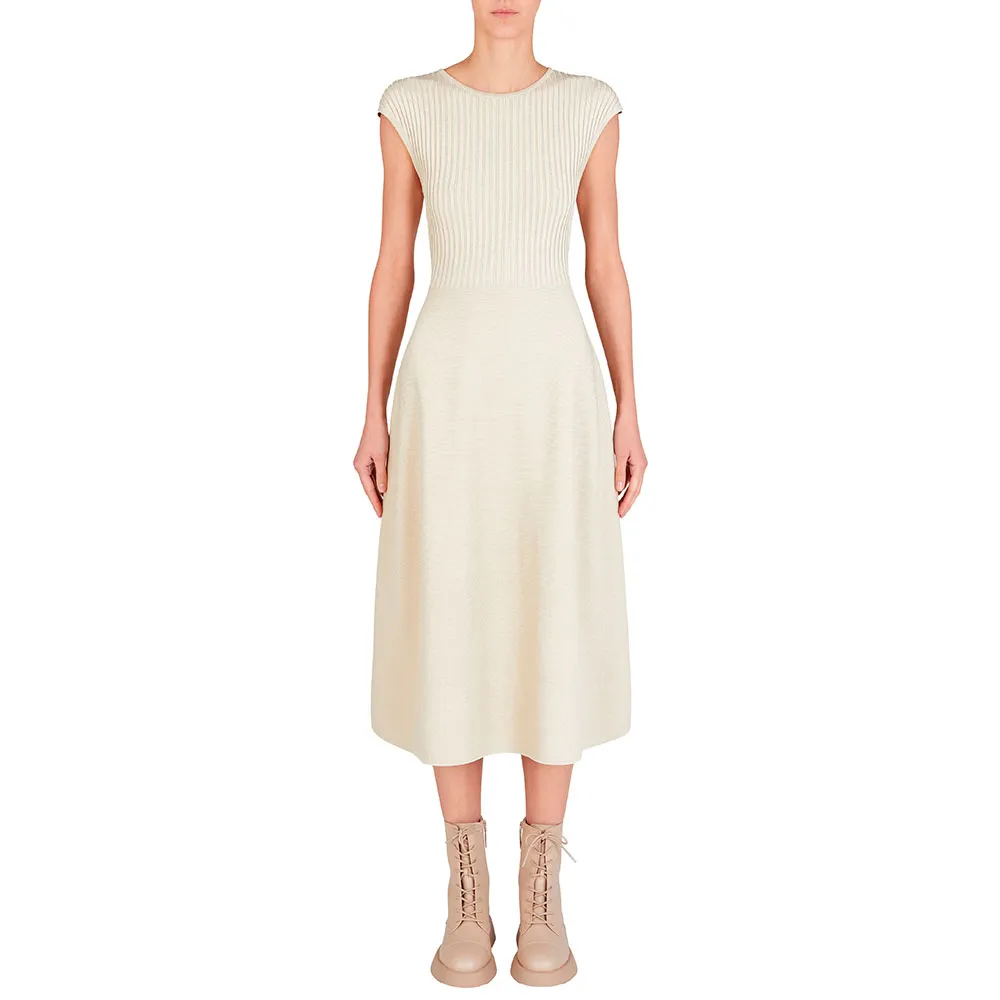 

Платье Armani Exchange XW000119_AF10352 short sleeve midi, бежевый