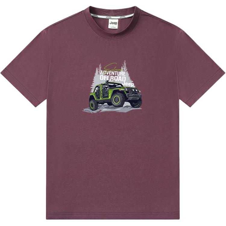 

Футболка Unisex Crew Neck Straight Fit Jeep, brick красный