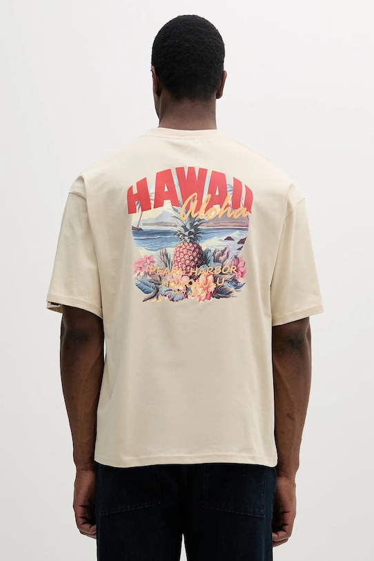 

Хлопковая футболка Hawaii Aloha T BP Alpha Industries, бежевый