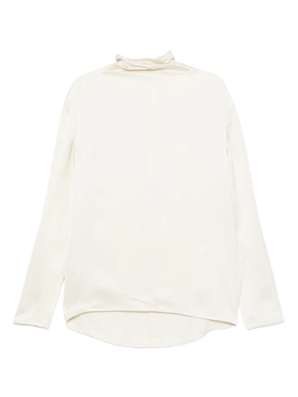 

Блузка с высоким воротником Toteme, бежевый