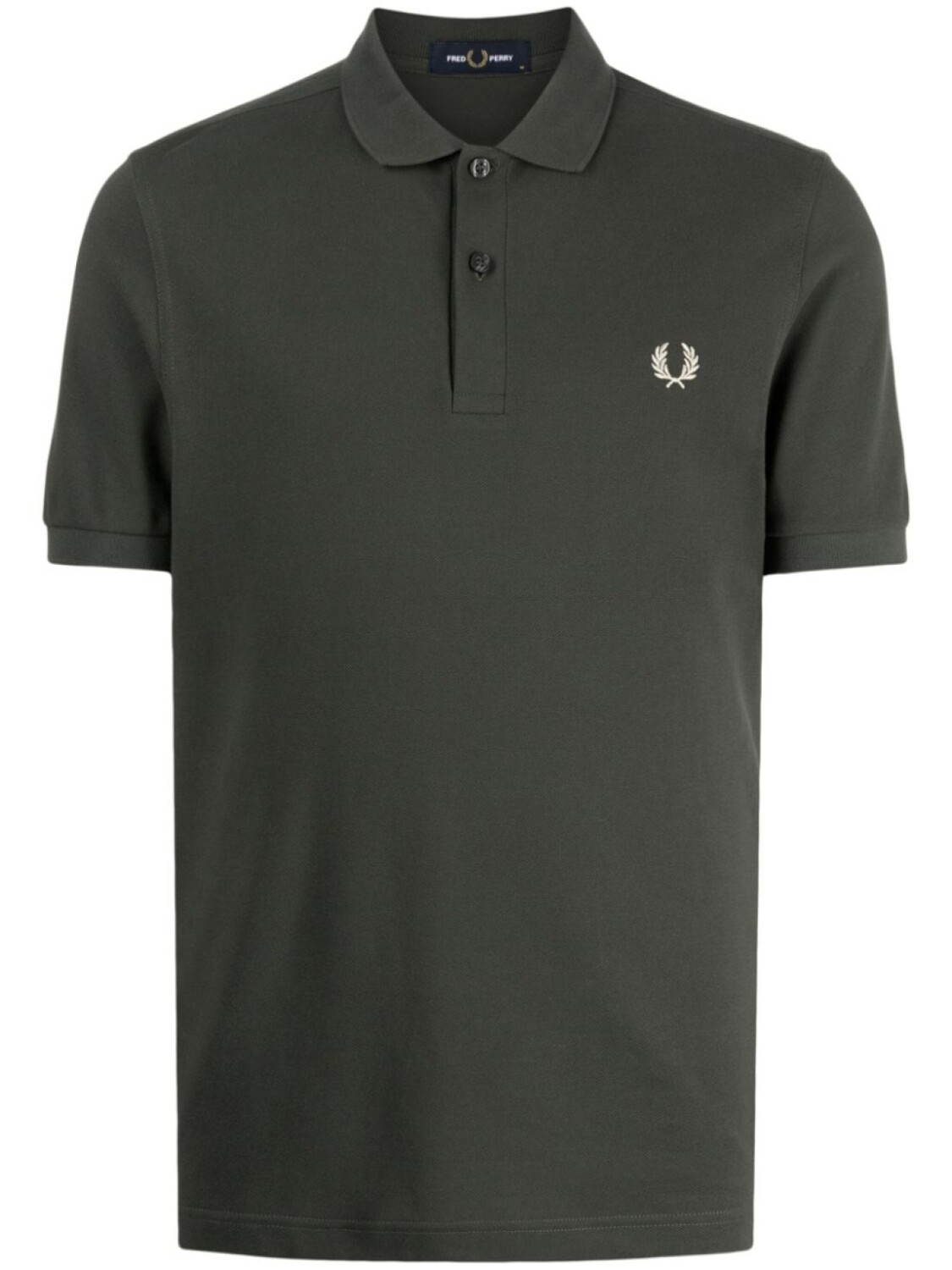 

Fred Perry полосатая рубашка поло с вышивкой Laurel Wreath, зеленый