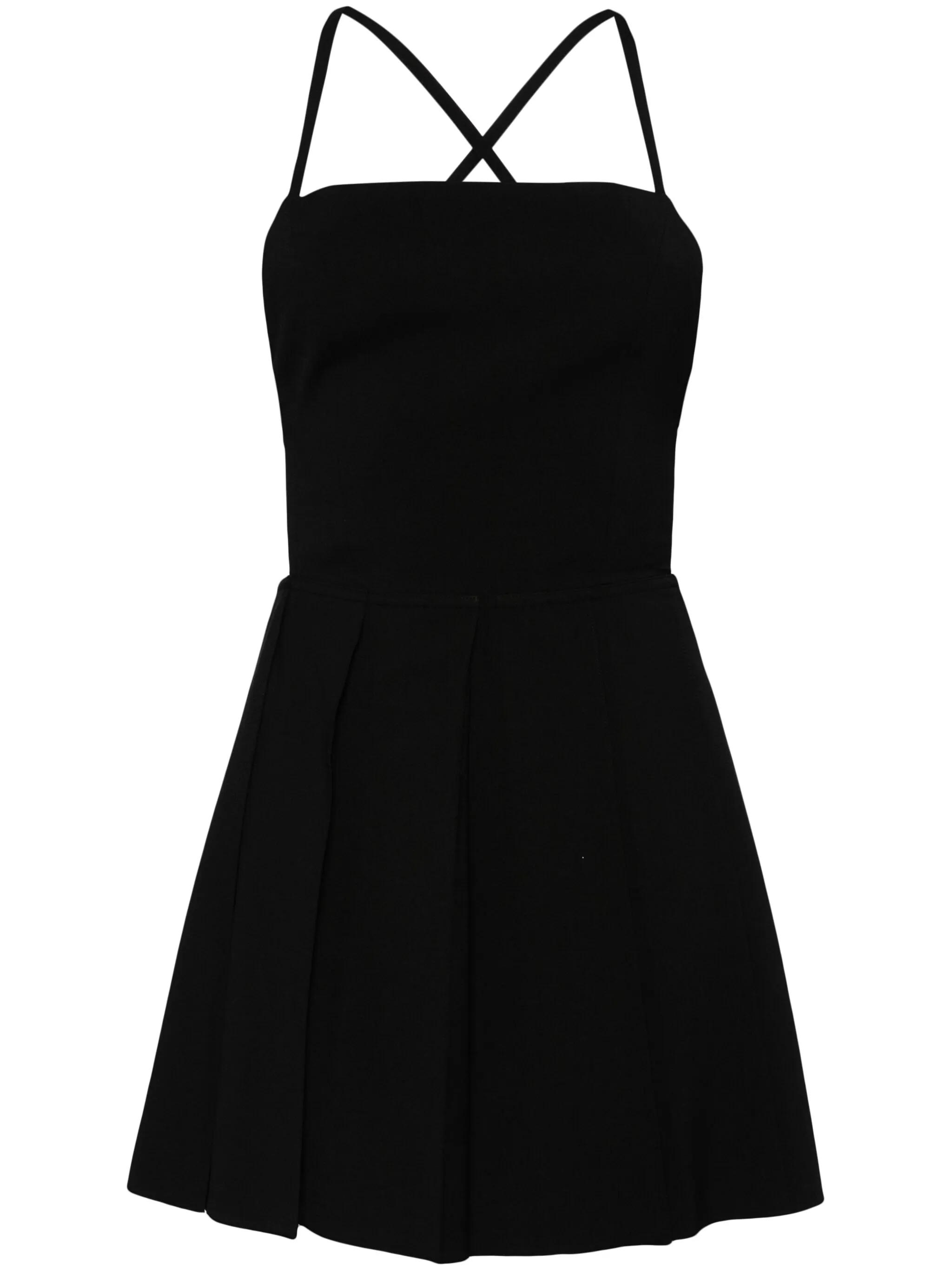 

Платье мини с перекрестными бретелями Low Classic, черный