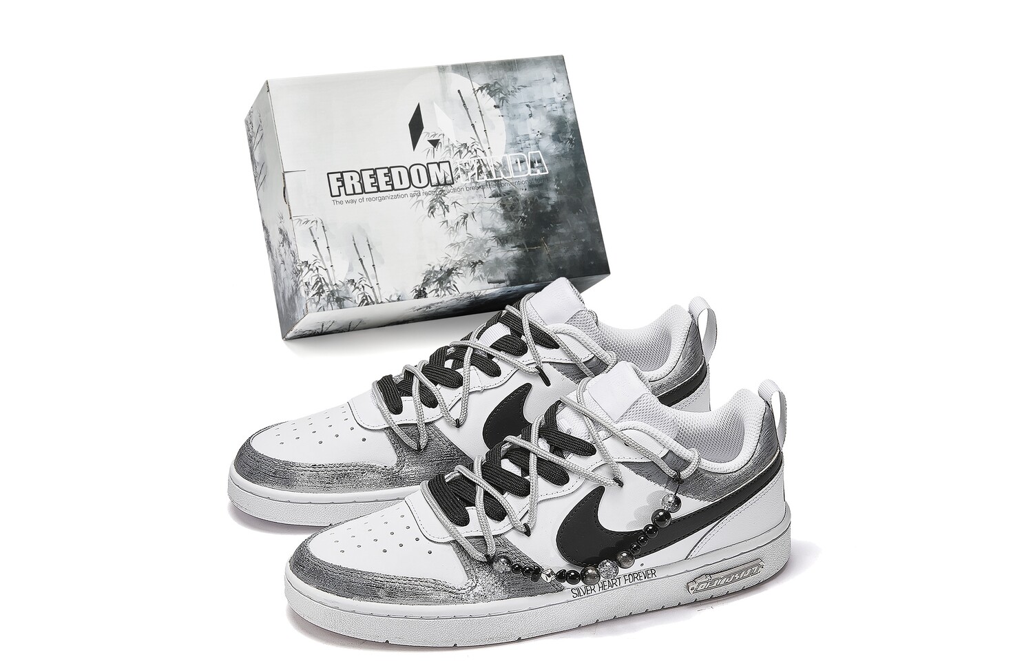 

Кроссовки Nike Court Borough Skateboard Shoes Women's Low-Top Black White Gray, Черный, Кроссовки Nike Court Borough Skateboard Shoes Women's Low-Top Black White Gray